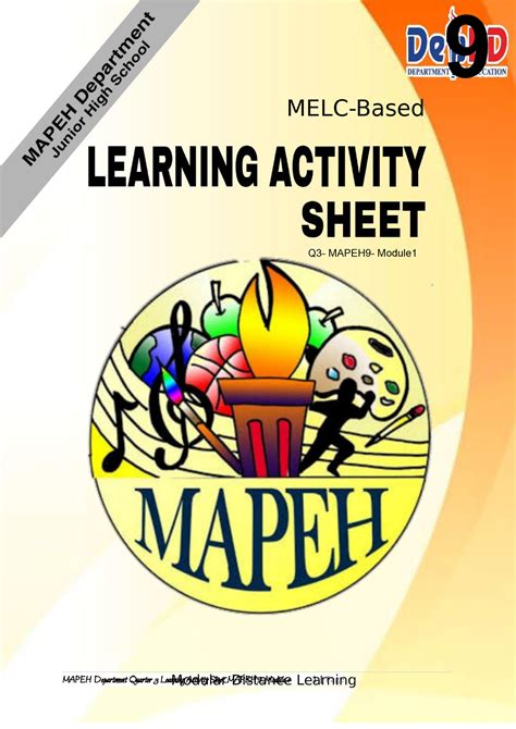 mapeh 9|SEHS MAPEH 9 .